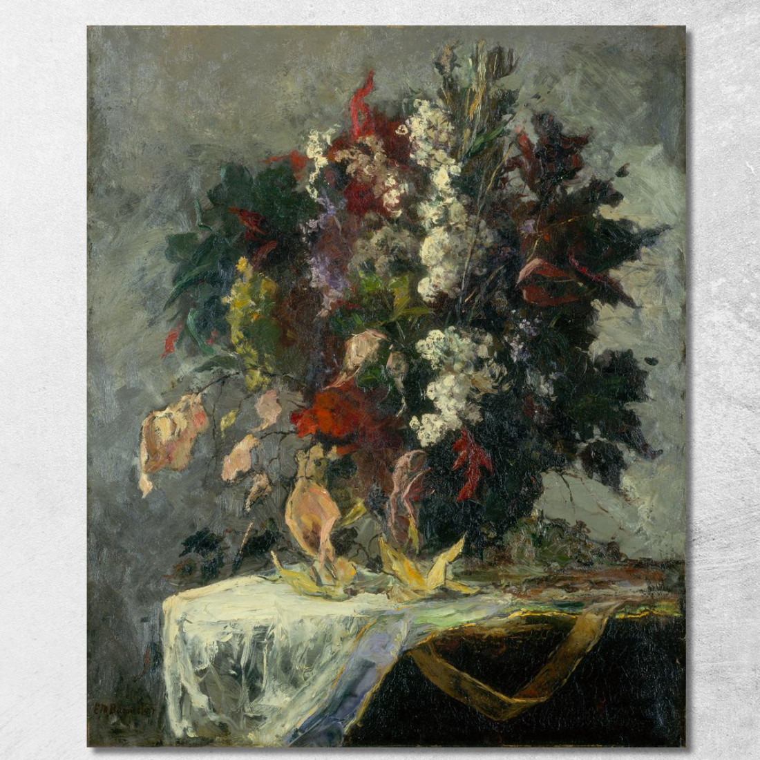 Natura Morta Floreale Edward Mitchell Bannister emb43 quadro stampato su tela Natura Morta Floreale Edward Mitchell Bannister emb43 quadro stampato su tela