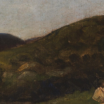 Paesaggio Con Mucche Al Pascolo Sulle Colline Edward Mitchell Bannister emb48 quadro stampato su tela