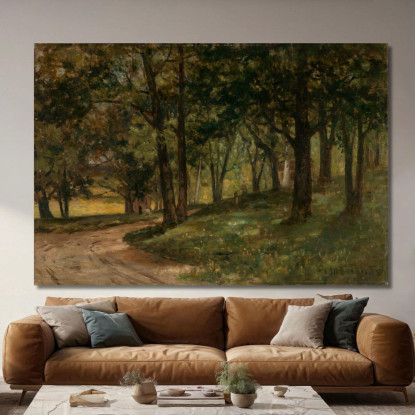 Paesaggio Con Alberi Edward Mitchell Bannister emb52 quadro stampato su tela