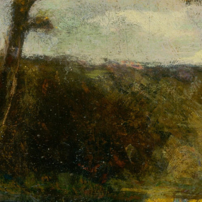 Paesaggio Alberi Vicino Al Fiume Edward Mitchell Bannister emb56 quadro stampato su tela