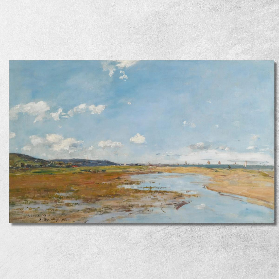 Deauville La Riva Eugène Boudin ebd37 quadro stampato su tela Deauville La Riva Eugène Boudin ebd37 quadro stampato su tela