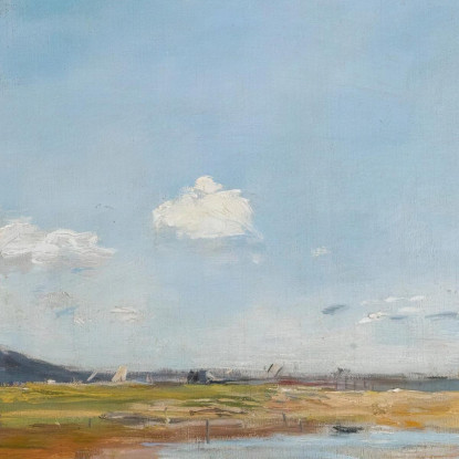 Deauville La Riva Eugène Boudin ebd37 quadro stampato su tela