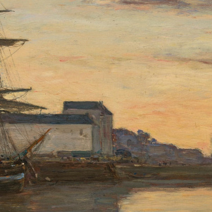 Honfleur – Velieri Eugène Boudin ebd55 quadro stampato su tela