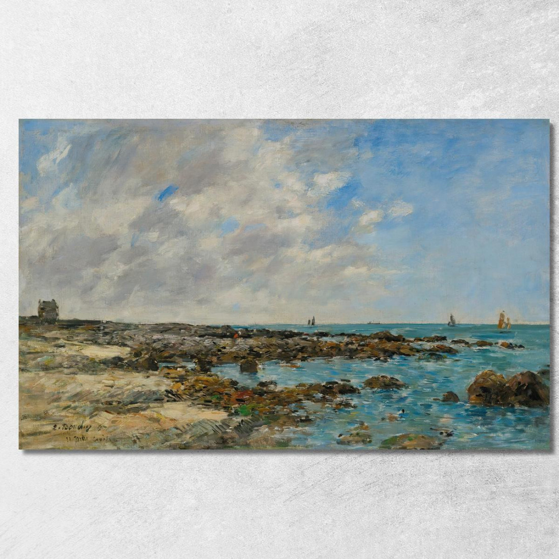 Le Croisic – Costa Eugène Boudin ebd73 quadro stampato su tela Le Croisic – Costa Eugène Boudin ebd73 quadro stampato su tela