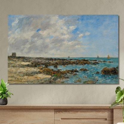 Le Croisic – Costa Eugène Boudin ebd73 quadro stampato su tela