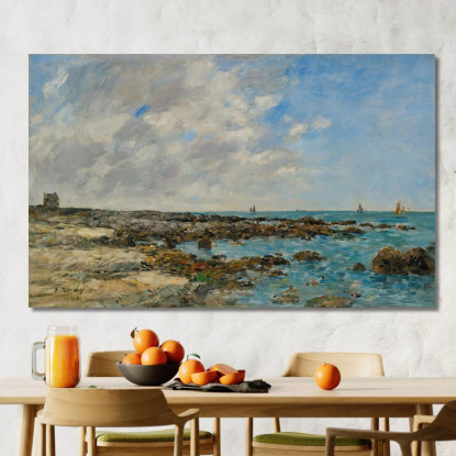 Le Croisic – Costa Eugène Boudin ebd73 quadro stampato su tela