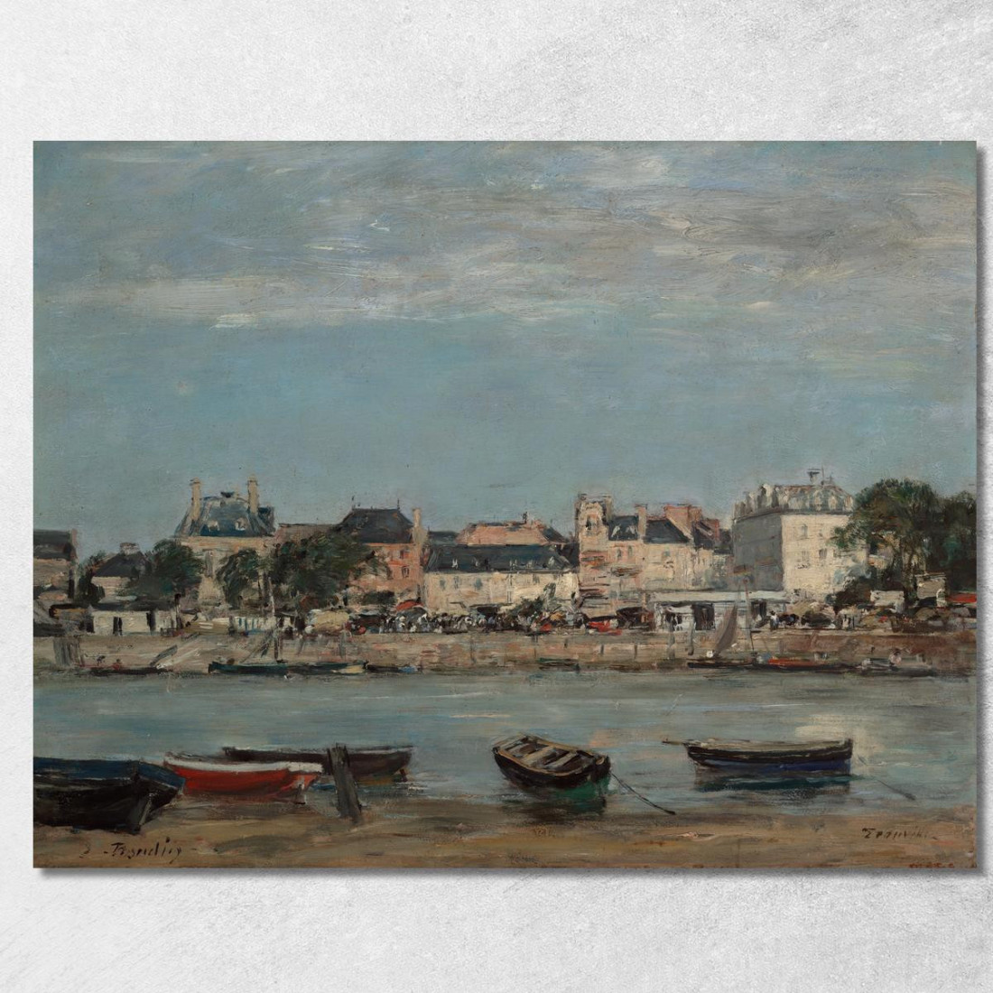 Il Porto Di Trouville Eugène Boudin ebd142 quadro stampato su tela Il Porto Di Trouville Eugène Boudin ebd142 quadro stampato su tela