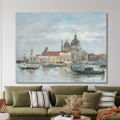 Venezia. La Salute. La Dogana Eugène Boudin ebd172 quadro stampato su tela