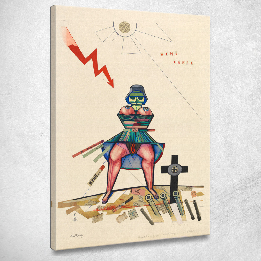 Il Colosso Karl Wiener kwn121 quadro stampato su tela Il Colosso Karl Wiener kwn121 quadro stampato su tela