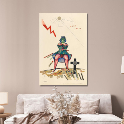 Il Colosso Karl Wiener kwn121 quadro stampato su tela