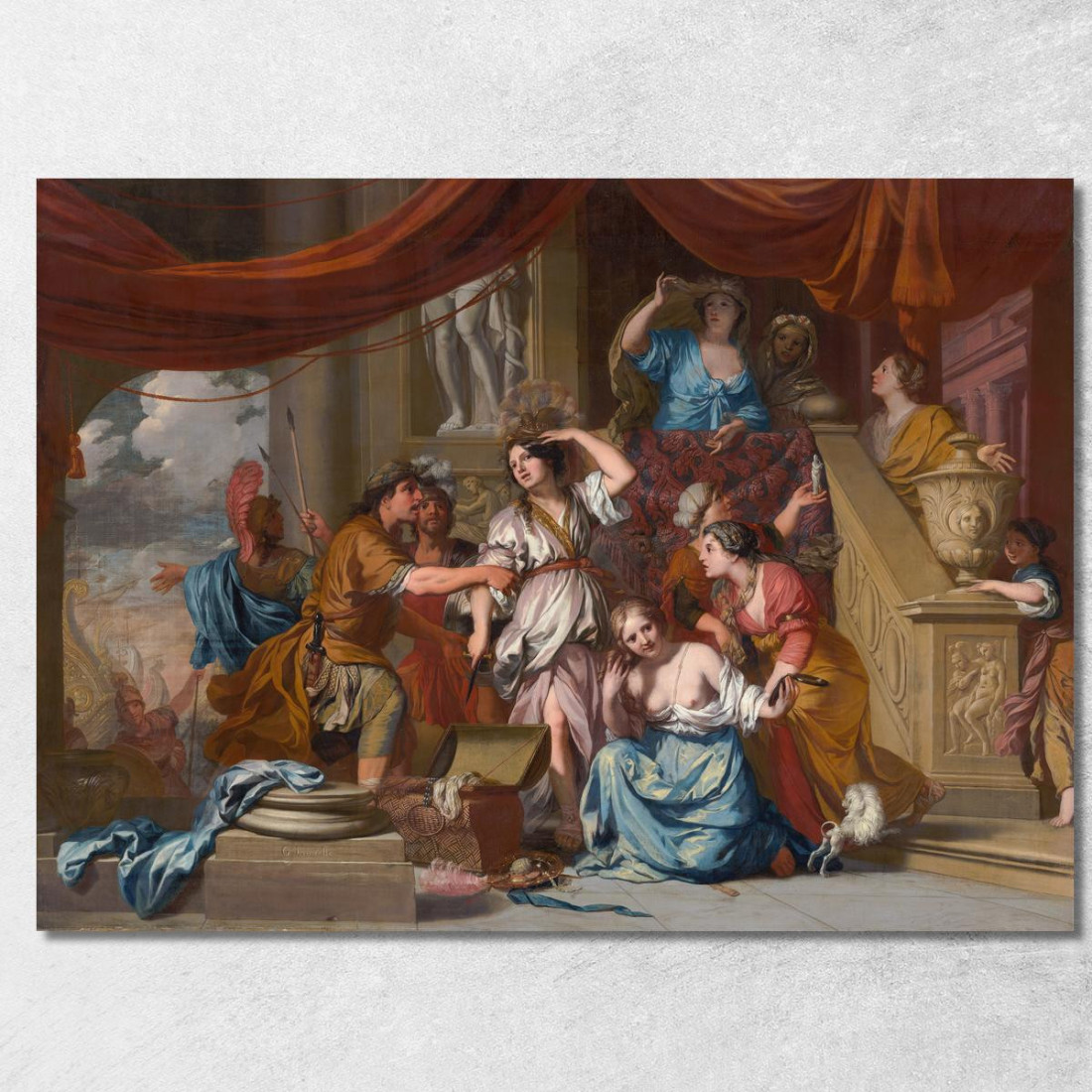 Achille Scoperto Tra Le Figlie Di Licomede Gerard de Lairesse gdl2 quadro stampato su tela Achille Scoperto Tra Le Figlie Di Licomede Gerard de Lairesse gdl2 quadro stampato su tela