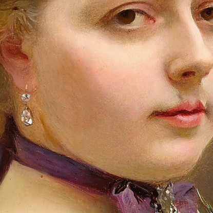 Una Dama In Abito Dorato Gustave Jean Jacquet gjj4 quadro stampato su tela
