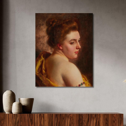 Spalle Bianche Gustave Jean Jacquet gjj24 quadro stampato su tela