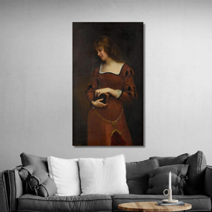 Pensiero Malinconico Gustave Jean Jacquet gjj25 quadro stampato su tela