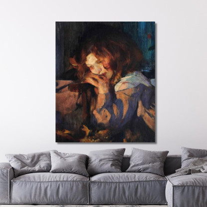 Kitty Alla Luce Del Fuoco James Jebusa Shannon jjs9 quadro stampato su tela