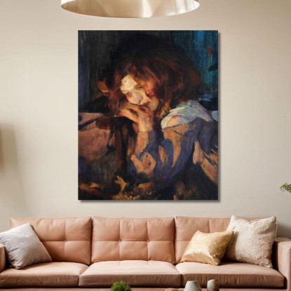 Kitty Alla Luce Del Fuoco James Jebusa Shannon jjs9 quadro stampato su tela