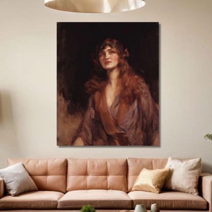 Lily Elsie (Mrs. Bullough) James Jebusa Shannon jjs11 quadro stampato su tela