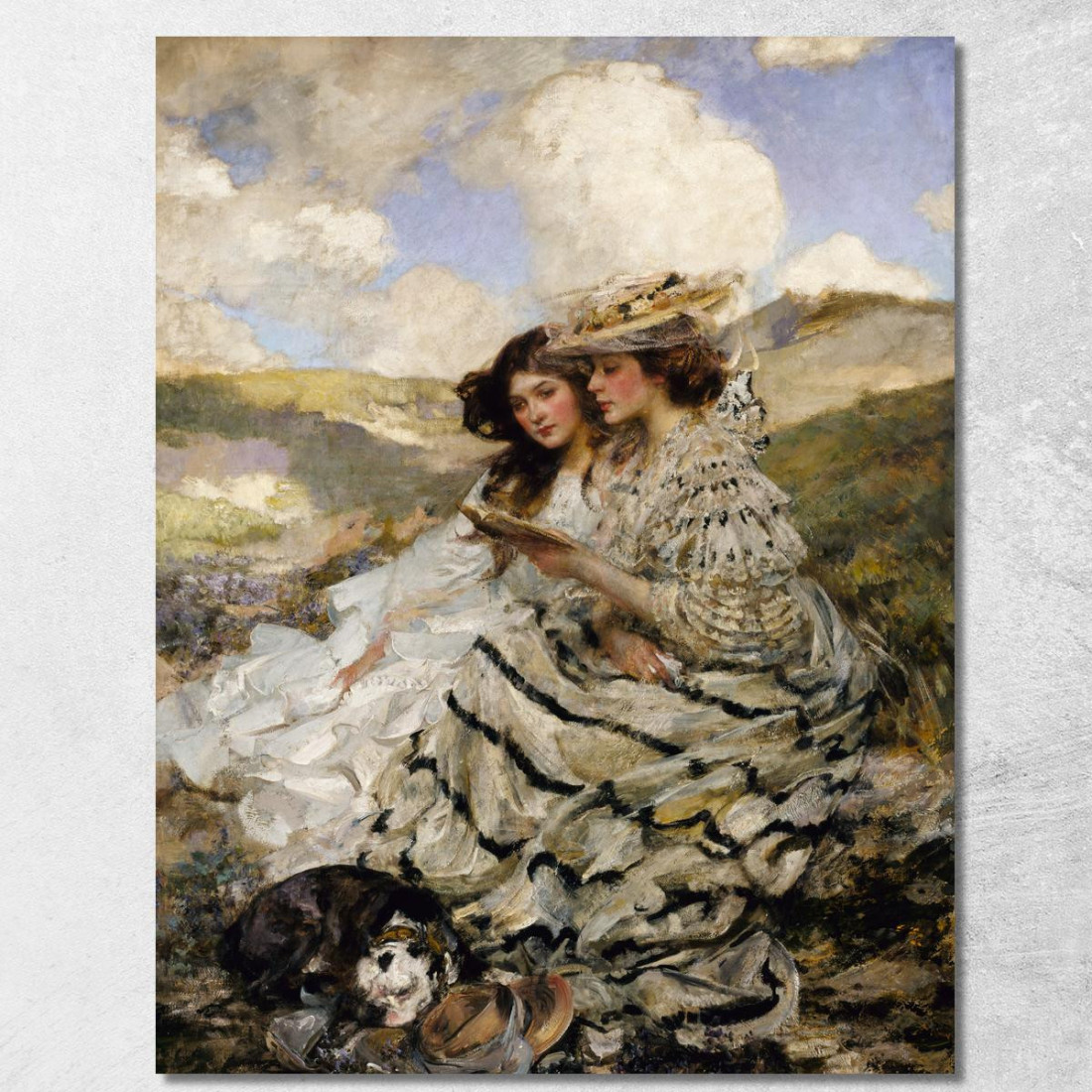 Sulle Dune (Lady Shannon E Kitty) James Jebusa Shannon jjs19 quadro stampato su tela