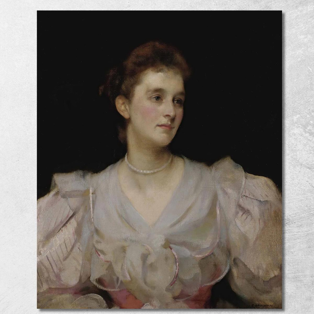 Ritratto Di Una Signora 2 James Jebusa Shannon jjs21 quadro stampato su tela Ritratto Di Una Signora 2 James Jebusa Shannon jjs21 quadro stampato su tela
