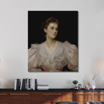 Ritratto Di Una Signora 2 James Jebusa Shannon jjs21 quadro stampato su tela
