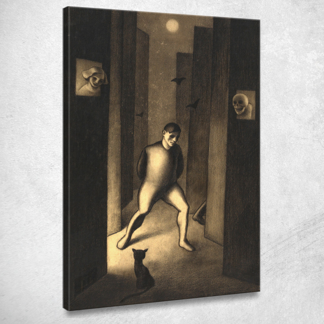 Il Sognatore Karl Wiener kwn131 quadro stampato su tela Il Sognatore Karl Wiener kwn131 quadro stampato su tela