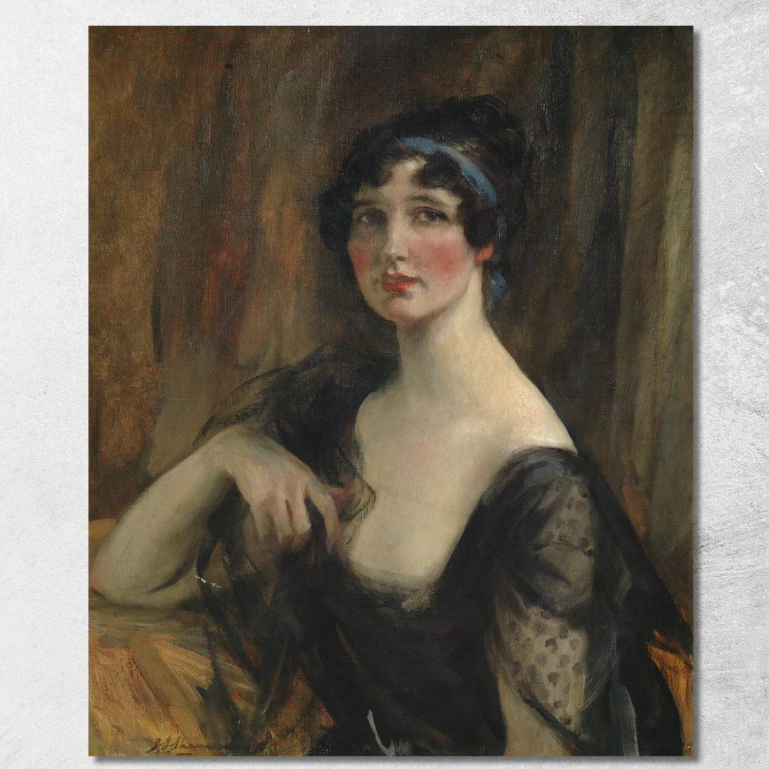 Ritratto Di Una Signora James Jebusa Shannon jjs22 quadro stampato su tela Ritratto Di Una Signora James Jebusa Shannon jjs22 quadro stampato su tela