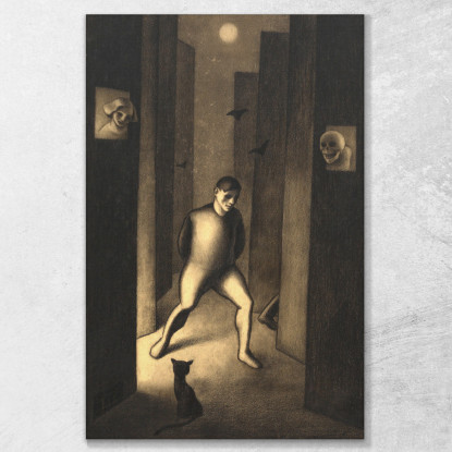 Il Sognatore Karl Wiener kwn131 quadro stampato su tela
