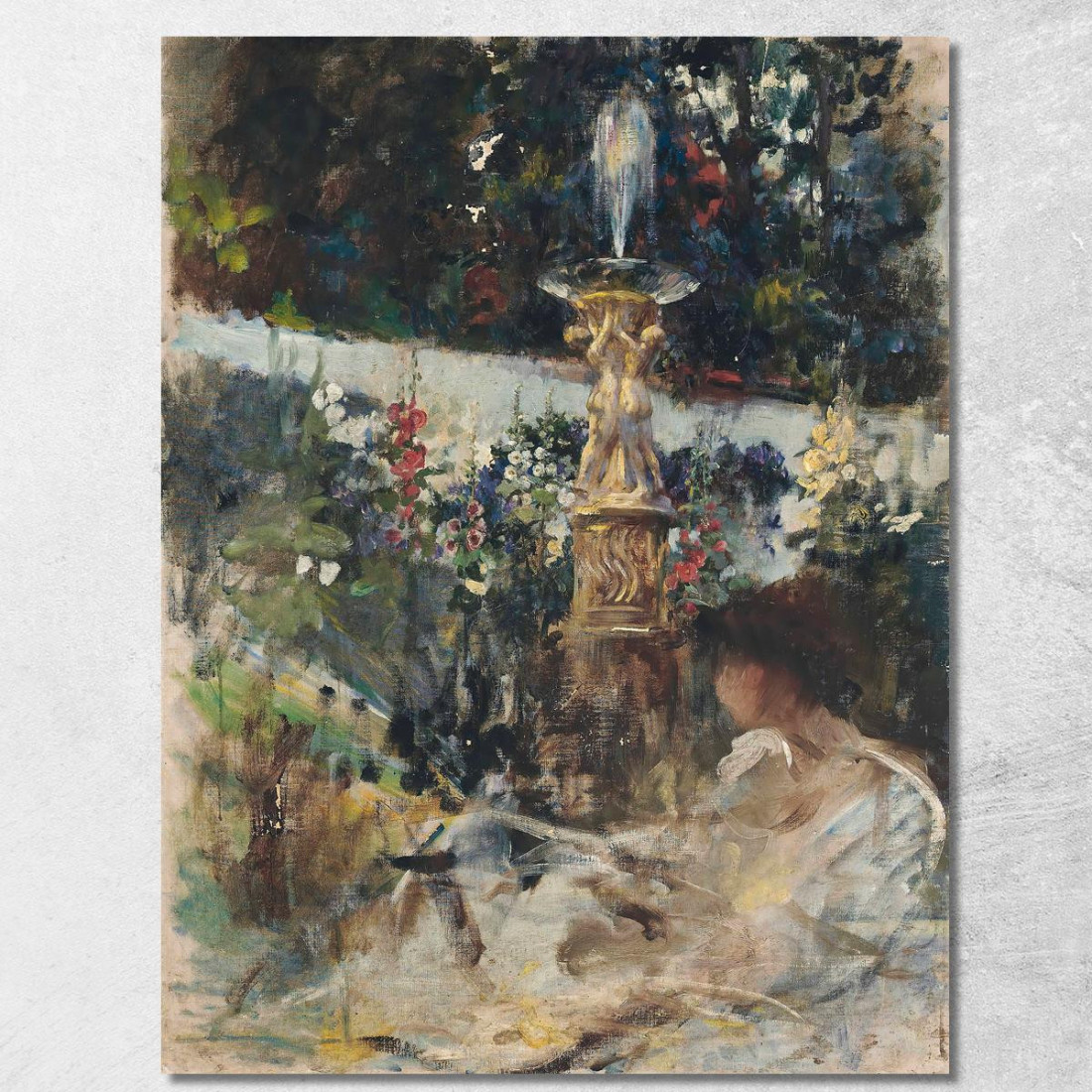 Lettura Presso La Fontana James Jebusa Shannon jjs31 quadro stampato su tela Lettura Presso La Fontana James Jebusa Shannon jjs31 quadro stampato su tela