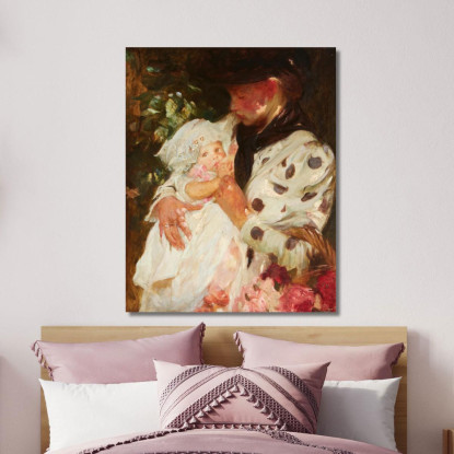 La Venditrice Di Fiori James Jebusa Shannon jjs40 quadro stampato su tela