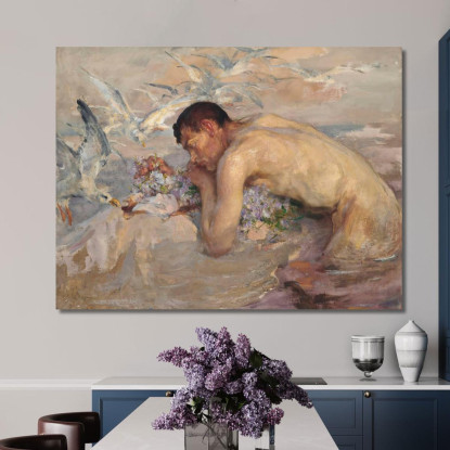 Il Tritone E La Fanciulla James Jebusa Shannon jjs42 quadro stampato su tela