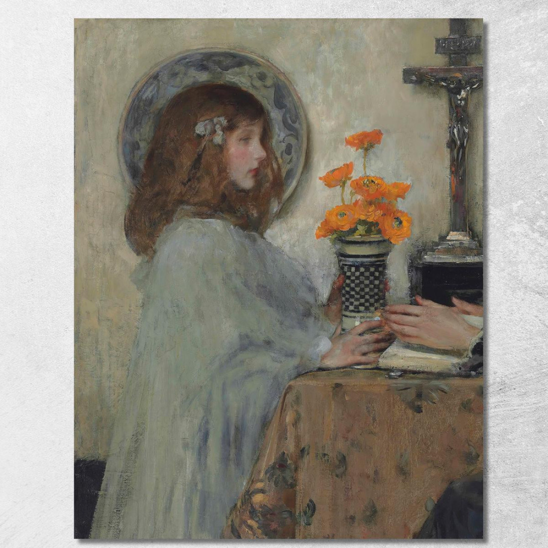 L'Offerta James Jebusa Shannon jjs43 quadro stampato su tela L'Offerta James Jebusa Shannon jjs43 quadro stampato su tela