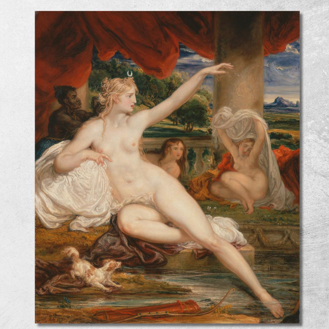 Diana Al Bagno James Ward jwr13 quadro stampato su tela Diana Al Bagno James Ward jwr13 quadro stampato su tela