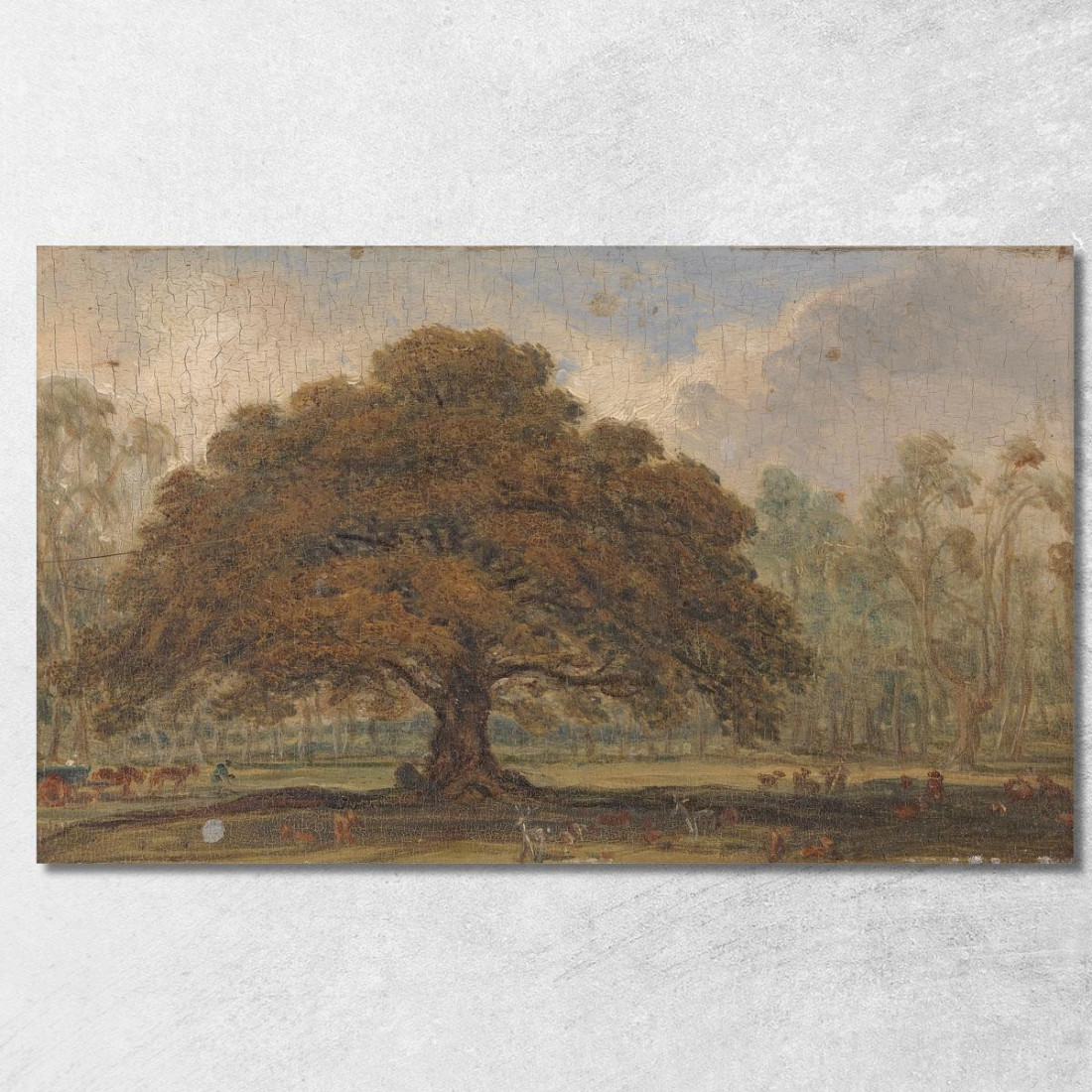 Paesaggio Con Cervi Sotto "La Quercia Del Mendicante" A Dagot'S Park James Ward jwr25 quadro stampato su tela Paesaggio Con Cervi Sotto "La Quercia Del Mendicante" A Dagot'S Park James Ward jwr25 quadro stampato su tela