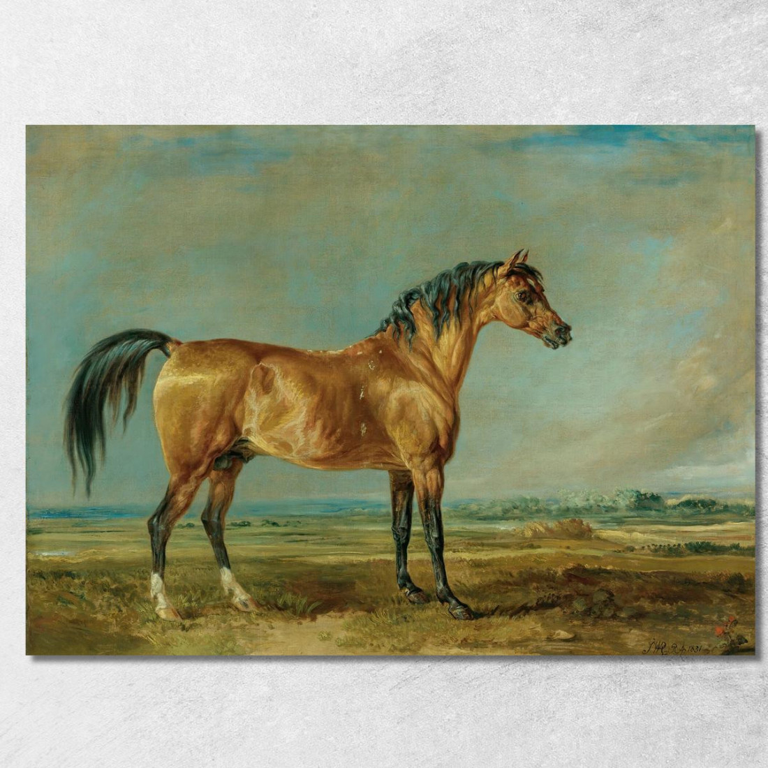 Lo Stallone Arabo Del Marchese Di Londonderry In Un Paesaggio James Ward jwr40 quadro stampato su tela Lo Stallone Arabo Del Marchese Di Londonderry In Un Paesaggio James Ward jwr40 quadro stampato su tela