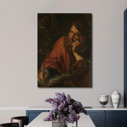 L'Evangelista San Marco Joachim Wtewael jwl21 quadro stampato su tela