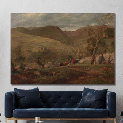 Hanson Toot Veduta A Dovedale John Linnell jln11 quadro stampato su tela