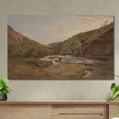 A Dovedale John Linnell jln14 quadro stampato su tela