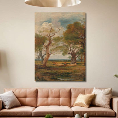 Paesaggio Con Figure John Linnell jln16 quadro stampato su tela