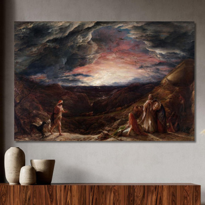 Noè La Vigilia Del Diluvio John Linnell jln22 quadro stampato su tela
