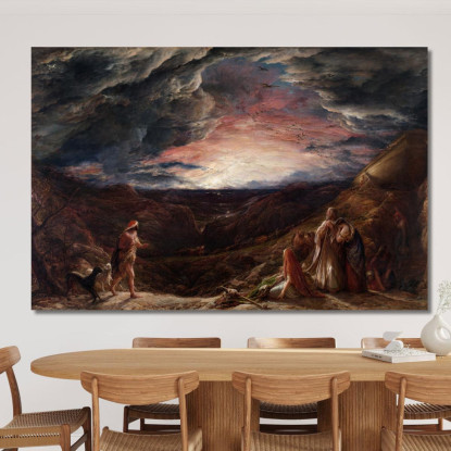Noè La Vigilia Del Diluvio John Linnell jln22 quadro stampato su tela