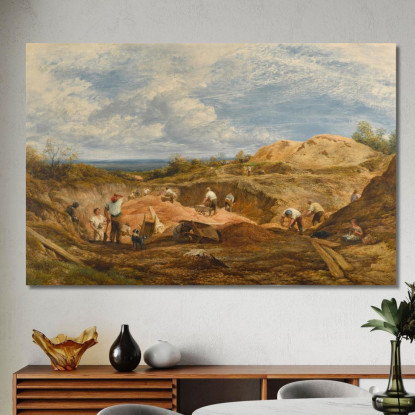 Le Cave Di Ghiaia Di Kensington John Linnell jln28 quadro stampato su tela