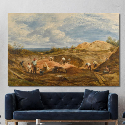 Le Cave Di Ghiaia Di Kensington John Linnell jln28 quadro stampato su tela