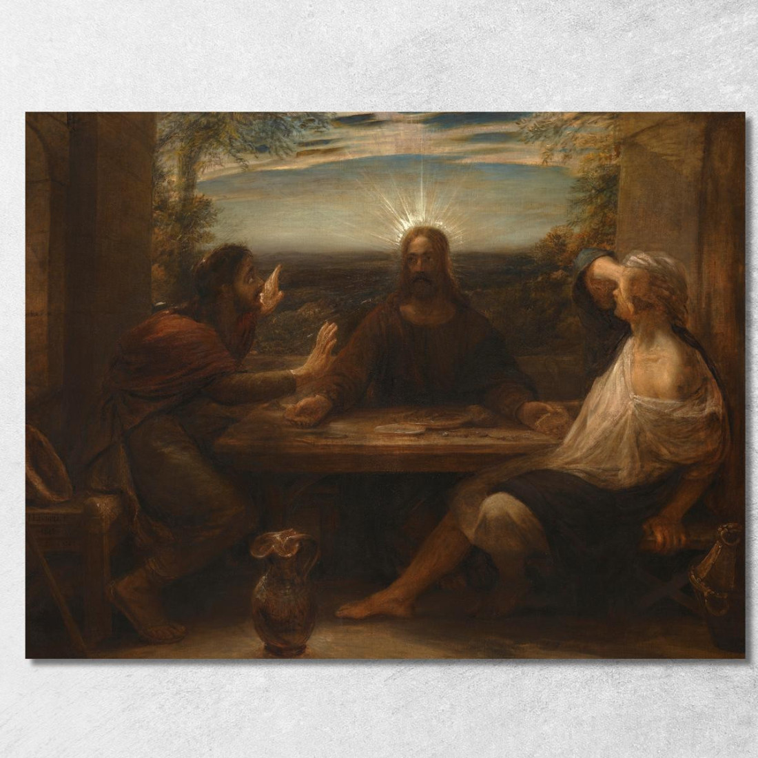 La Cena A Emmaus John Linnell jln30 quadro stampato su tela La Cena A Emmaus John Linnell jln30 quadro stampato su tela