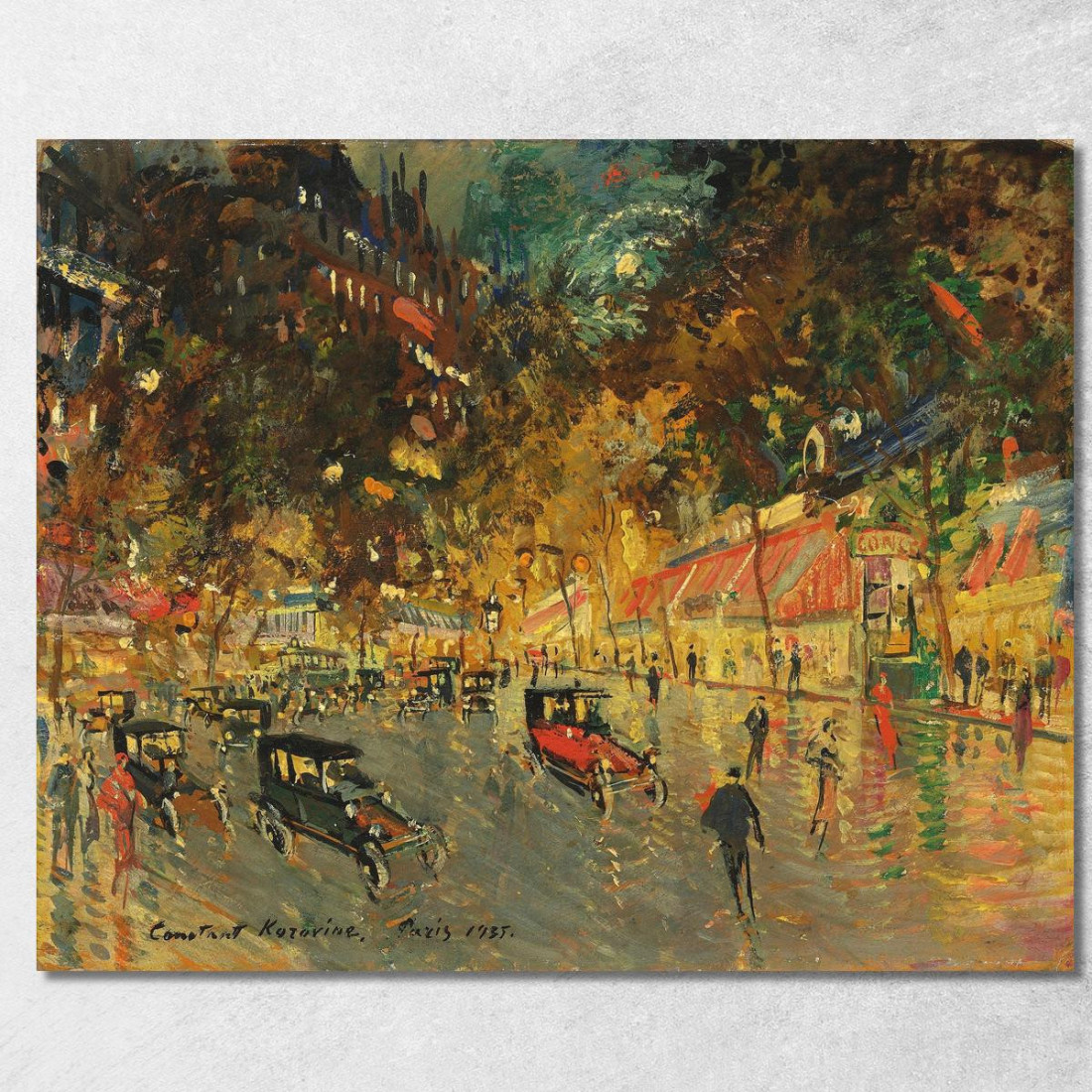 Grandi Boulevard Richelieu-Drouot Konstantin Alexeevich Korovin kak7 quadro stampato su tela Grandi Boulevard Richelieu-Drouot Konstantin Alexeevich Korovin kak7 quadro stampato su tela