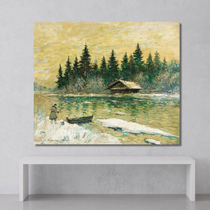 Il Pescatore Konstantin Alexeevich Korovin kak12 quadro stampato su tela
