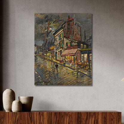 Parigi Di Notte 2 Konstantin Alexeevich Korovin kak16 quadro stampato su tela