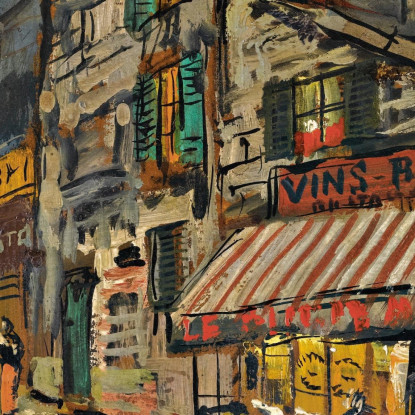 Parigi Di Notte 2 Konstantin Alexeevich Korovin kak16 quadro stampato su tela