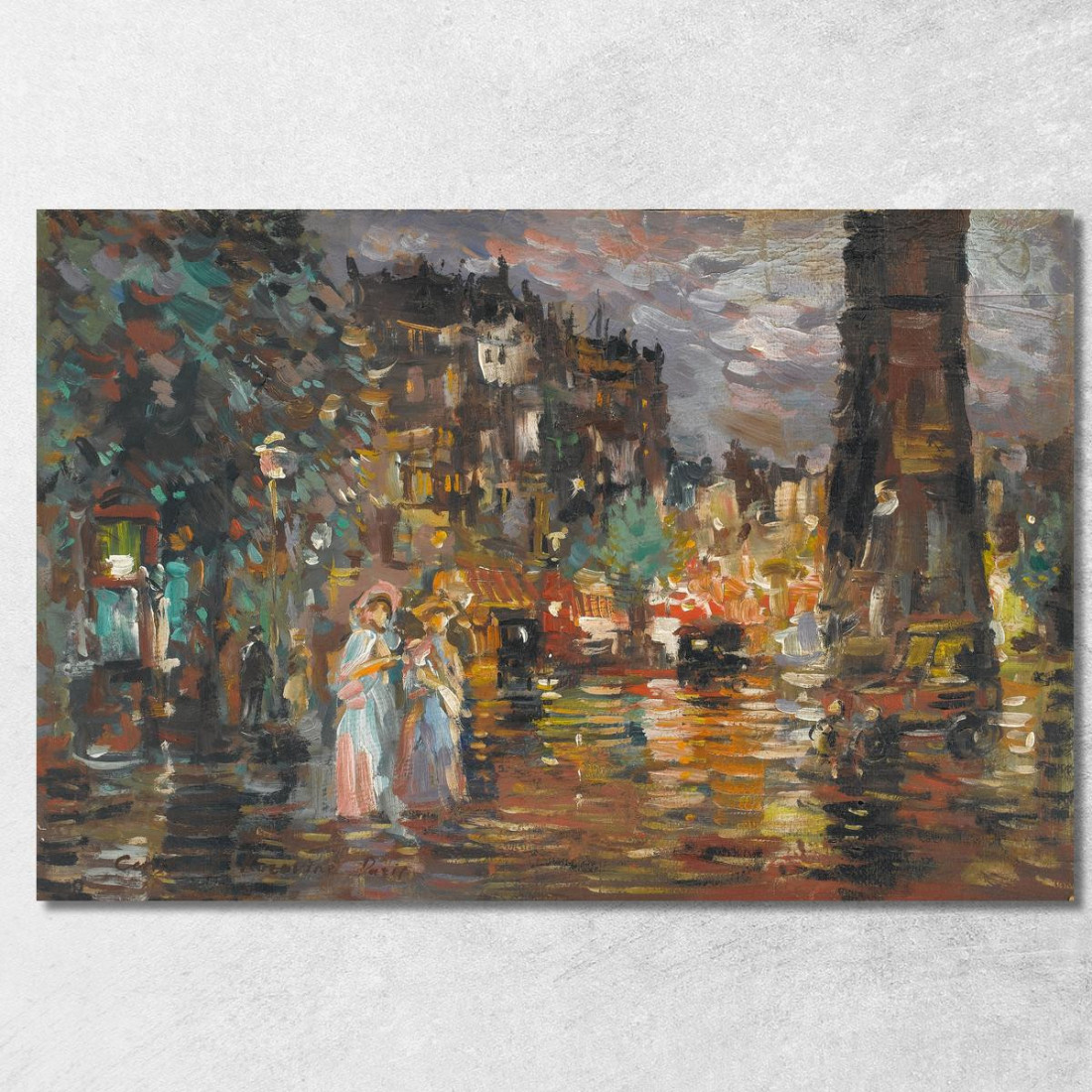 Parigi Konstantin Alexeevich Korovin kak20 quadro stampato su tela Parigi Konstantin Alexeevich Korovin kak20 quadro stampato su tela
