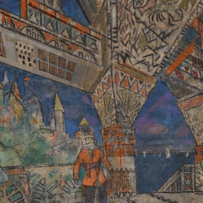 Scenografia Per Le Coq D'Or Konstantin Alexeevich Korovin kak28 quadro stampato su tela