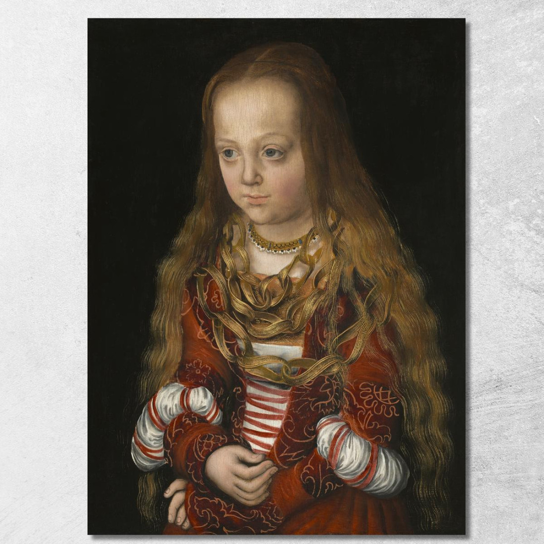 Una Principessa Di Sassonia Lucas Cranach the Elder lce2 quadro stampato su tela Una Principessa Di Sassonia Lucas Cranach the Elder lce2 quadro stampato su tela